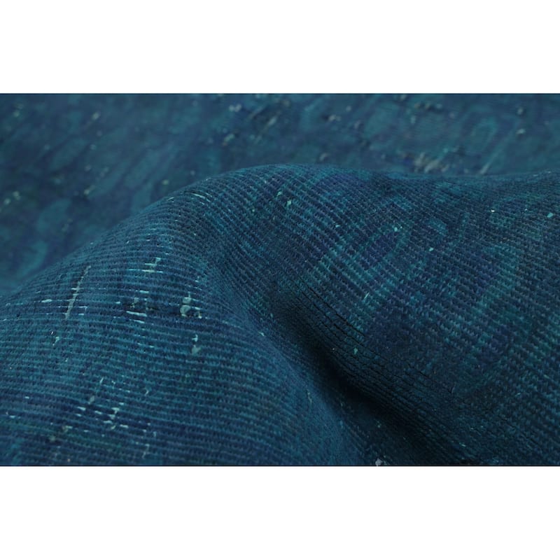 ECARPETGALLERY Hand-knotted Color Transition Blue Wool Rug - 4'2 x 7'1