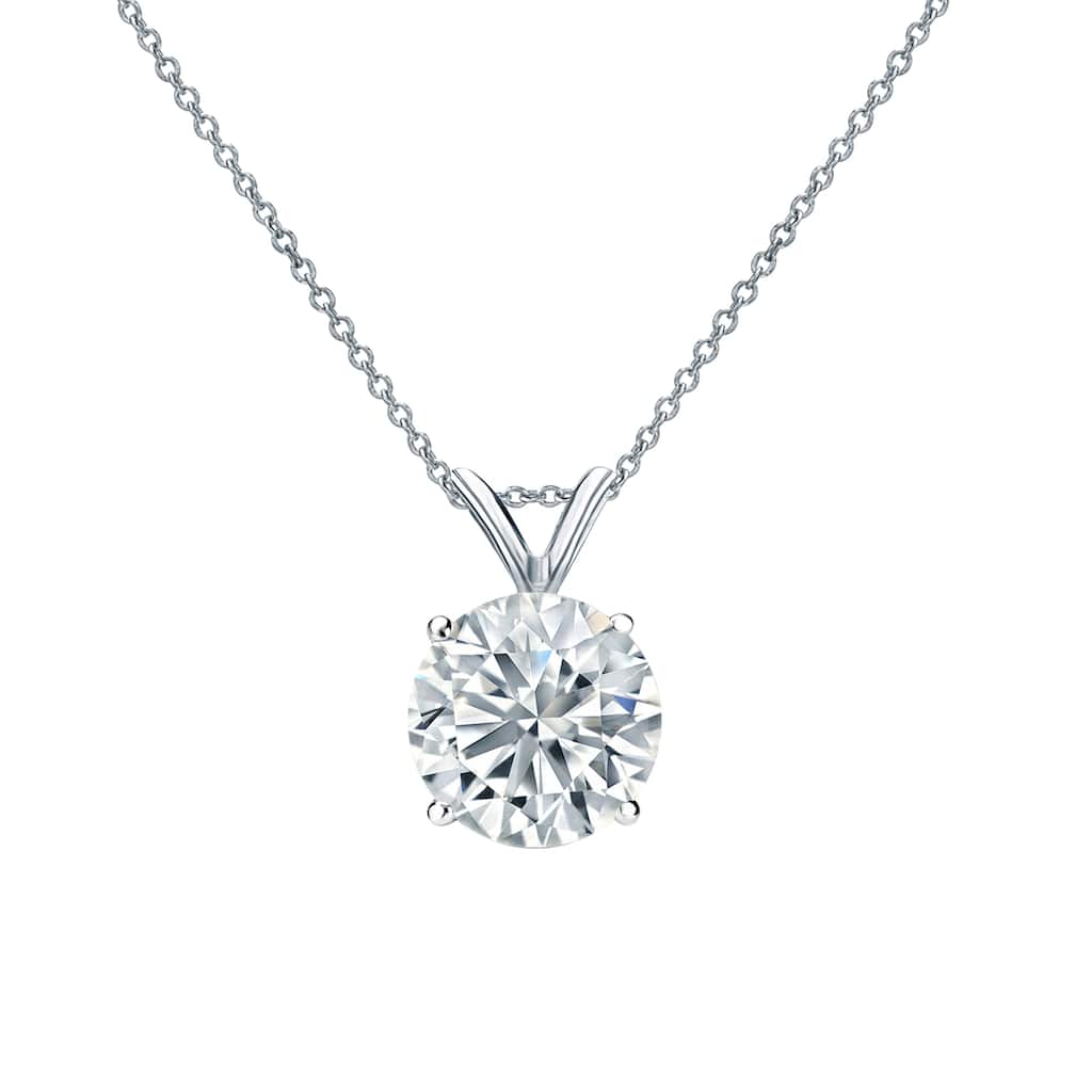 Vault Classics 1.00ct TW Natural Diamond 4-Prong Solitaire Pendant (I VS2)