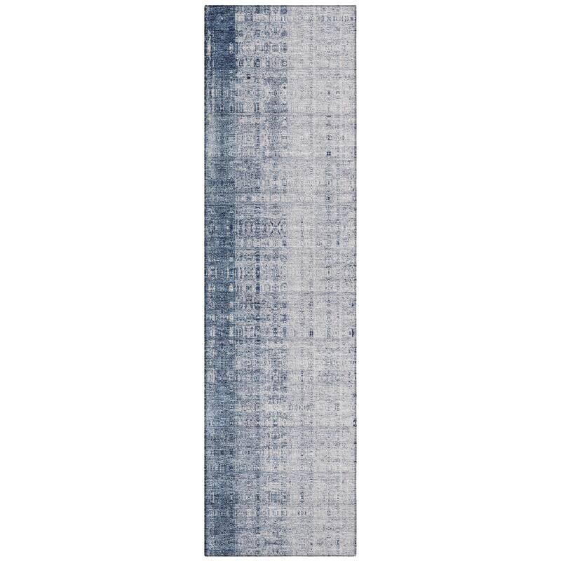 Machine Washable Indoor/ Outdoor Contemporary Ombre Chantille Rug