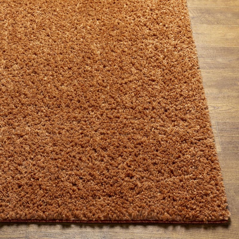 Livabliss Deluxe Shag Minimalist Medallion Area Rug
