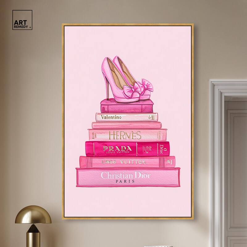 Fashion books in Pink Canvas by Art Remedy