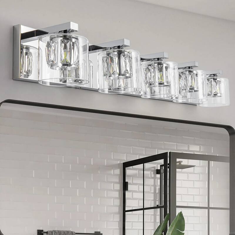 Kolt Chrome Traditional 5-Light Bathroom Vanity Light