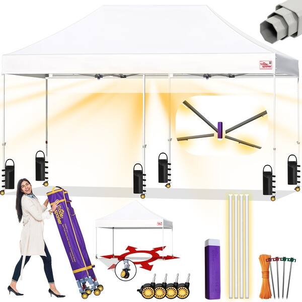 dimension image slide 16 of 34, Tradesparker ez Pop-Up Canopy Tent Commercial Instant Shade
