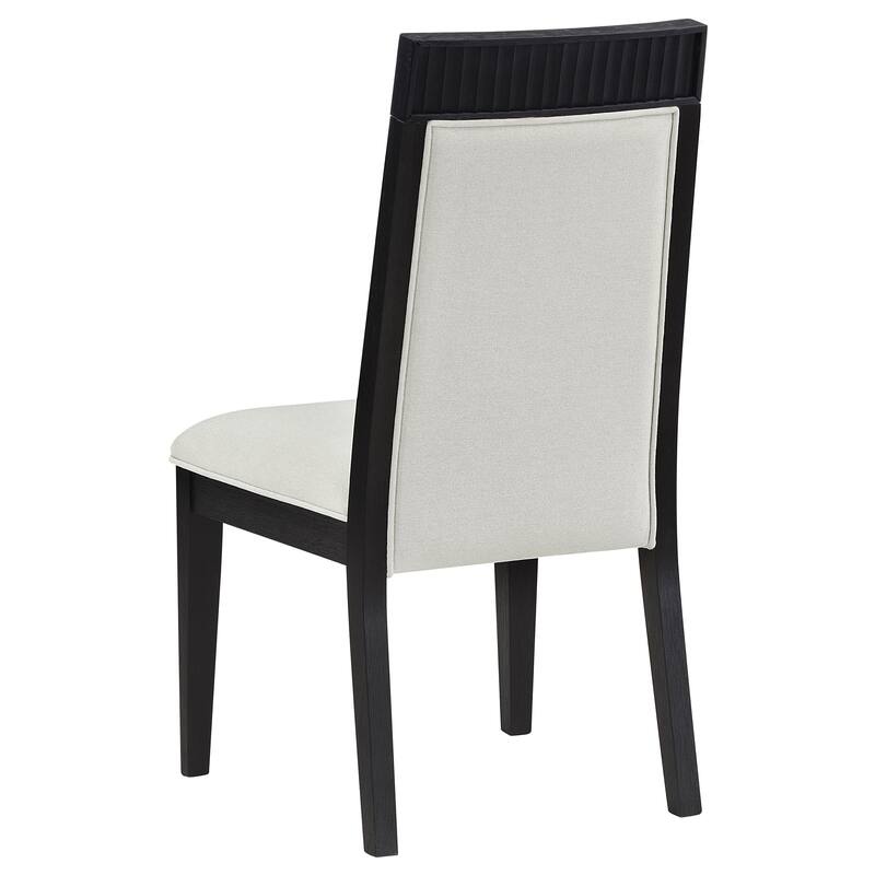 Brookmead Dining Side Chair Ivory and Black (Set of 2)
