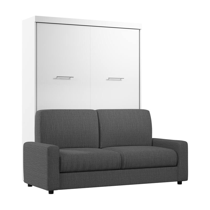 Bestar Nebula Space-Saving Murphy Bed with Sofa for Living Room