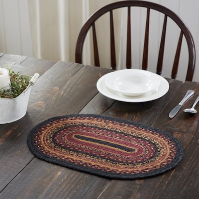 Heritage Farms Jute Oval Placemat 10x15