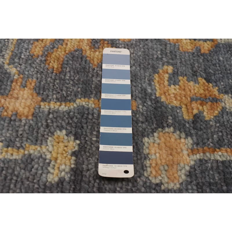 ECARPETGALLERY Hand-knotted Jules Serapi Navy Wool Rug - 8'1 x 9'10