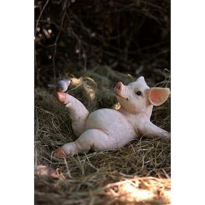 Yoga Pig Polyresin Statue