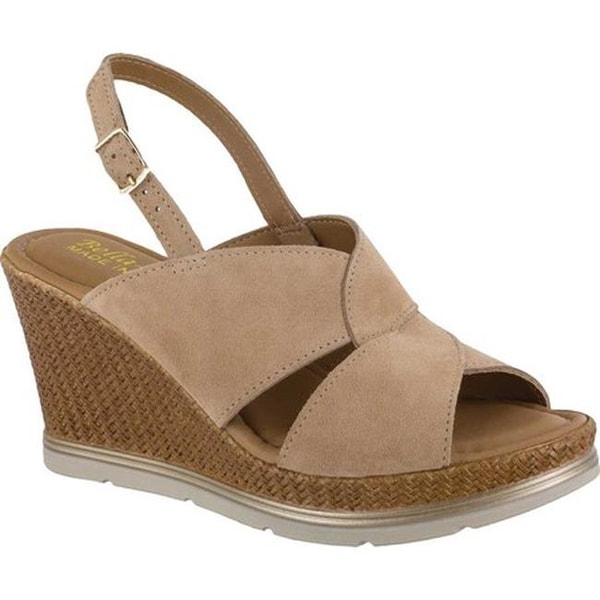 womens wedge sandals beige