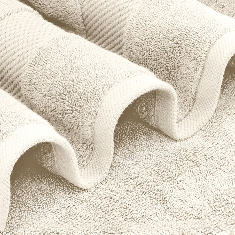 White Classic Luxury Cotton Oversized Bath Sheet 35x70 - Set of 2