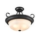 preview thumbnail 11 of 10, Millennium Lighting 3 Light Semi-Flush Ceiling Mount Fixture in Multiple Finishes - N/A