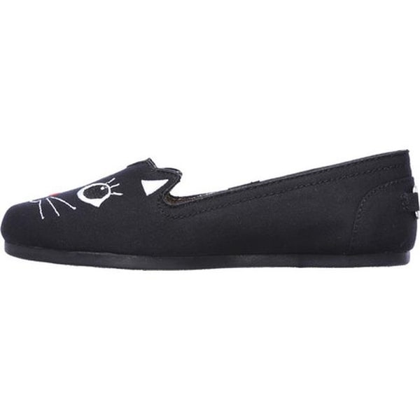 skechers bobs plush cattitude women's flats