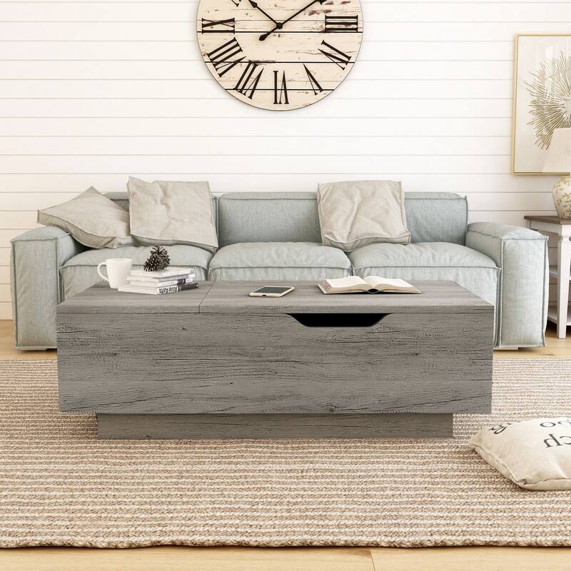 Uver Rustic 47-inch 1-Shelf Lift-top Coffee Table by Furniture of America