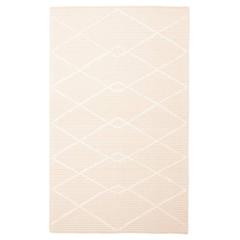 ECARPETGALLERY Braid weave Sienna Tan Wool Rug - 4'9 x 7'11 - Tan - 4'9 x 7'11
