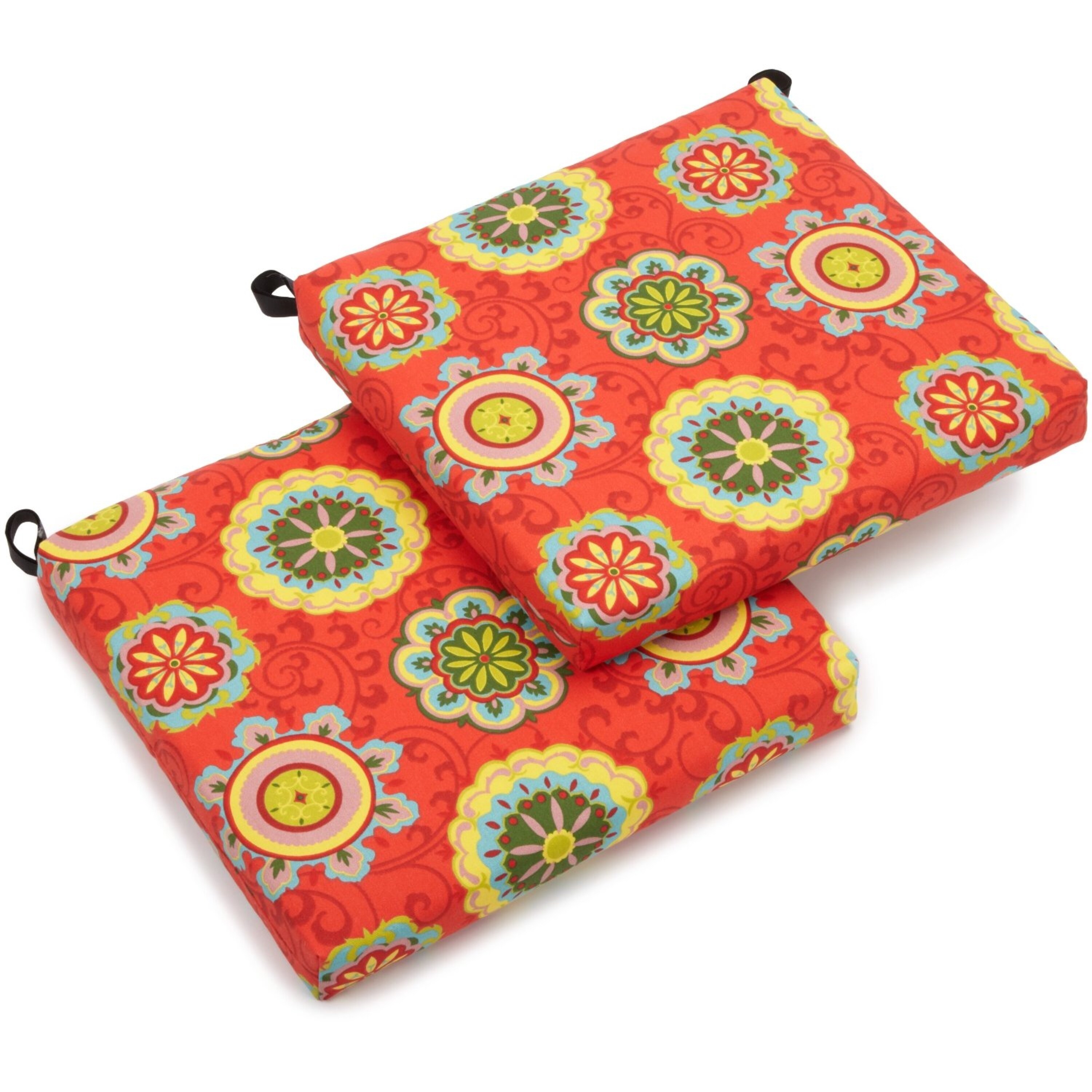 20 inch by 19 inch Indoor Outdoor Chair Cushions Set of 2 eBay