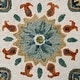 preview thumbnail 3 of 10, Multicolored Paisley Paradise Medallion Round Rug