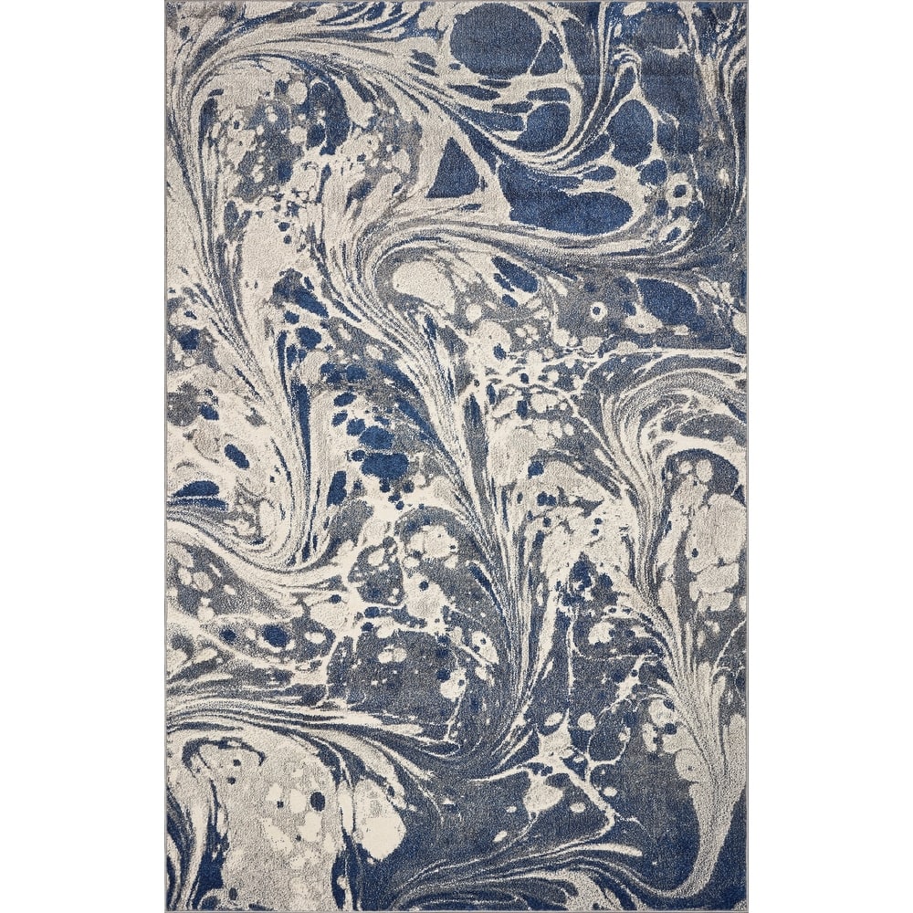 KAS Watercolors Mid-Century Marble Rug