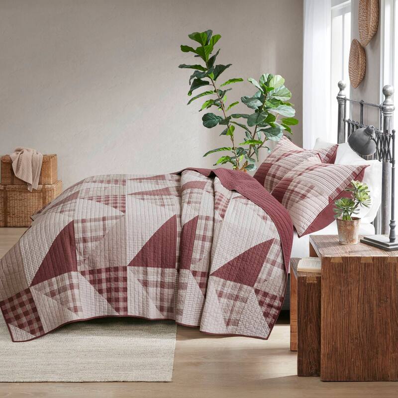 Woolrich Olsen 3 Piece Oversized Cotton Quilt Set