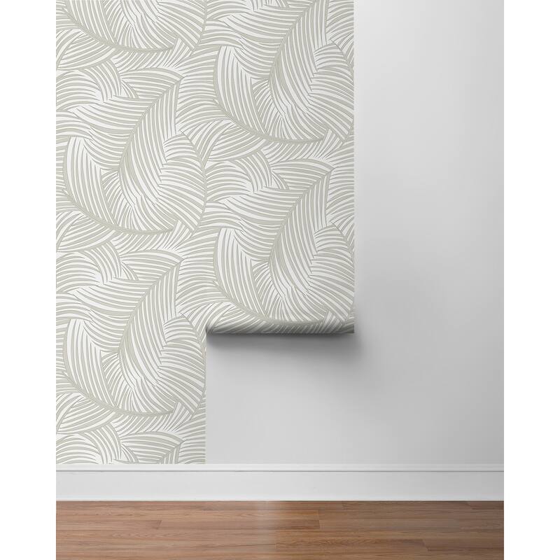 NextWall Tossed Palm Fronds Peel and Stick Wallpaper