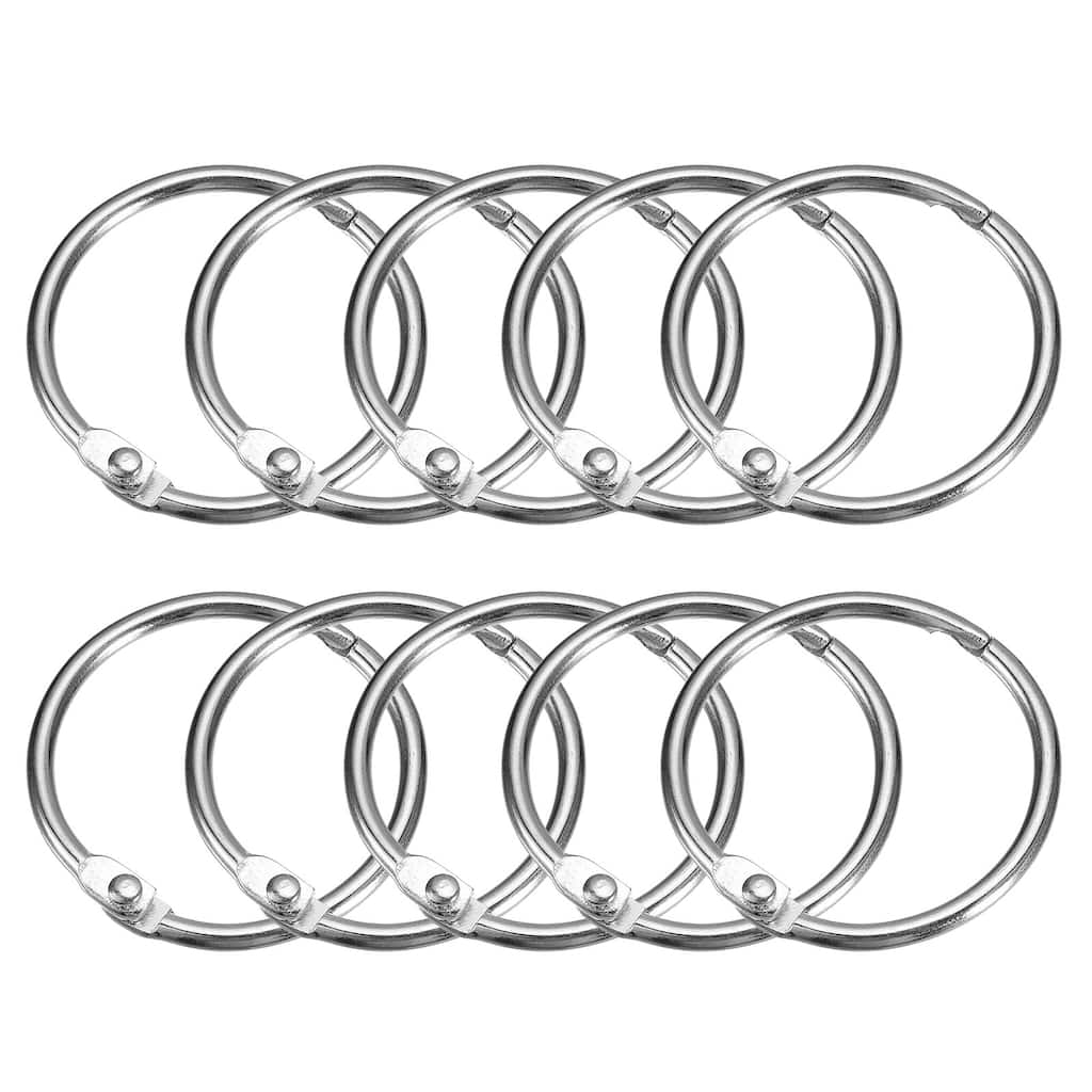 Shower Curtain Rings, 12pcs - Loose Leaf Binder Rings