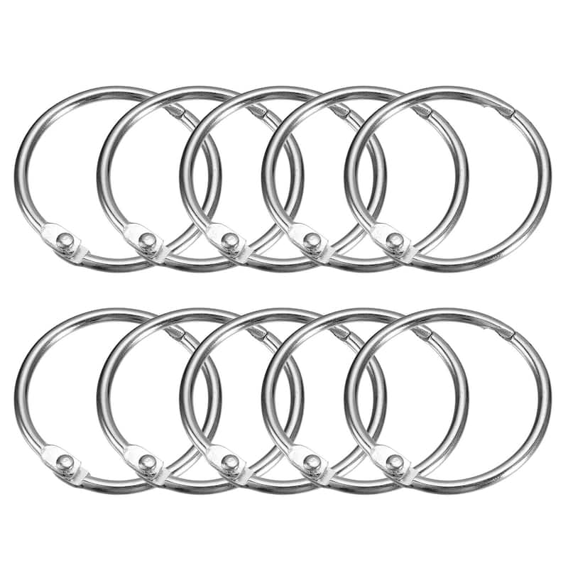 Shower Curtain Rings, 20pcs - Loose Leaf Binder Rings