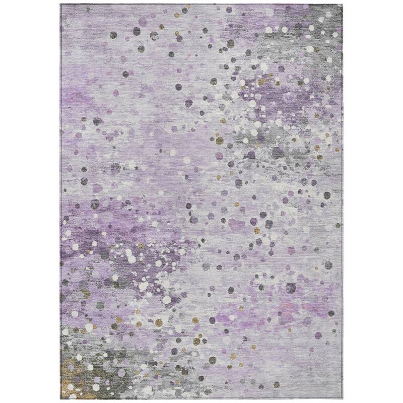 HomeRoots Abstract Transitional Rectangle Outdoor Rug