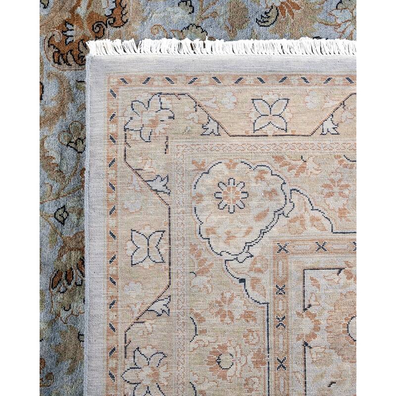 Overdyed, One-of-a-Kind Hand-Knotted Area Rug - Gray - 10' 1" x 13' 9"