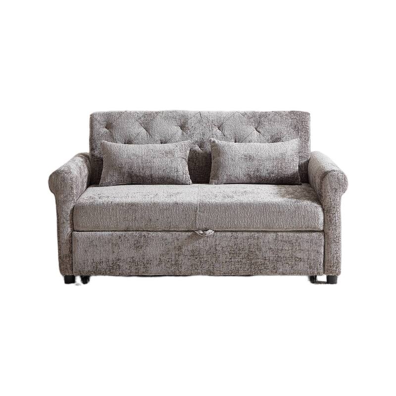 58.27 "cushioned sofa bed with adjustable backrest