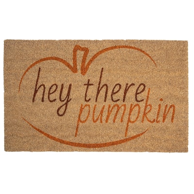Hey There, Pumpkin Coir Doormat