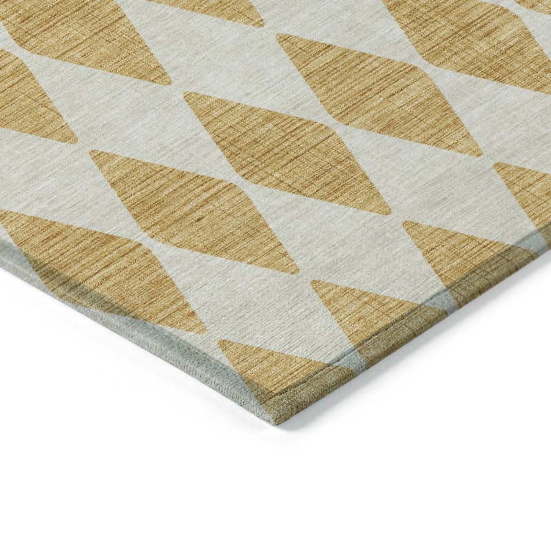 Machine Washable Indoor/ Outdoor Chantille Argyle Rug
