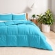 preview thumbnail 98 of 138, Bare Home Hypoallergenic Down Alternative Comforter Set Queen - Aqua