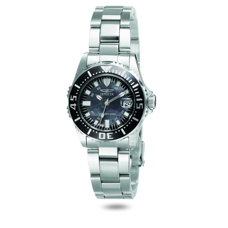 Invicta Women's 2959 Pro Diver Quartz 3 Hand Black Dial Watch