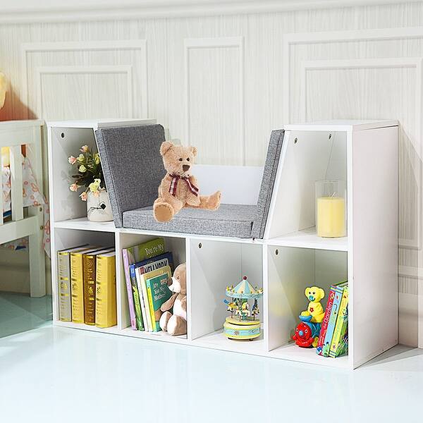 Shop Costway 6 Cubby Kid Storage Cabinet Bookcase Multi Purpose