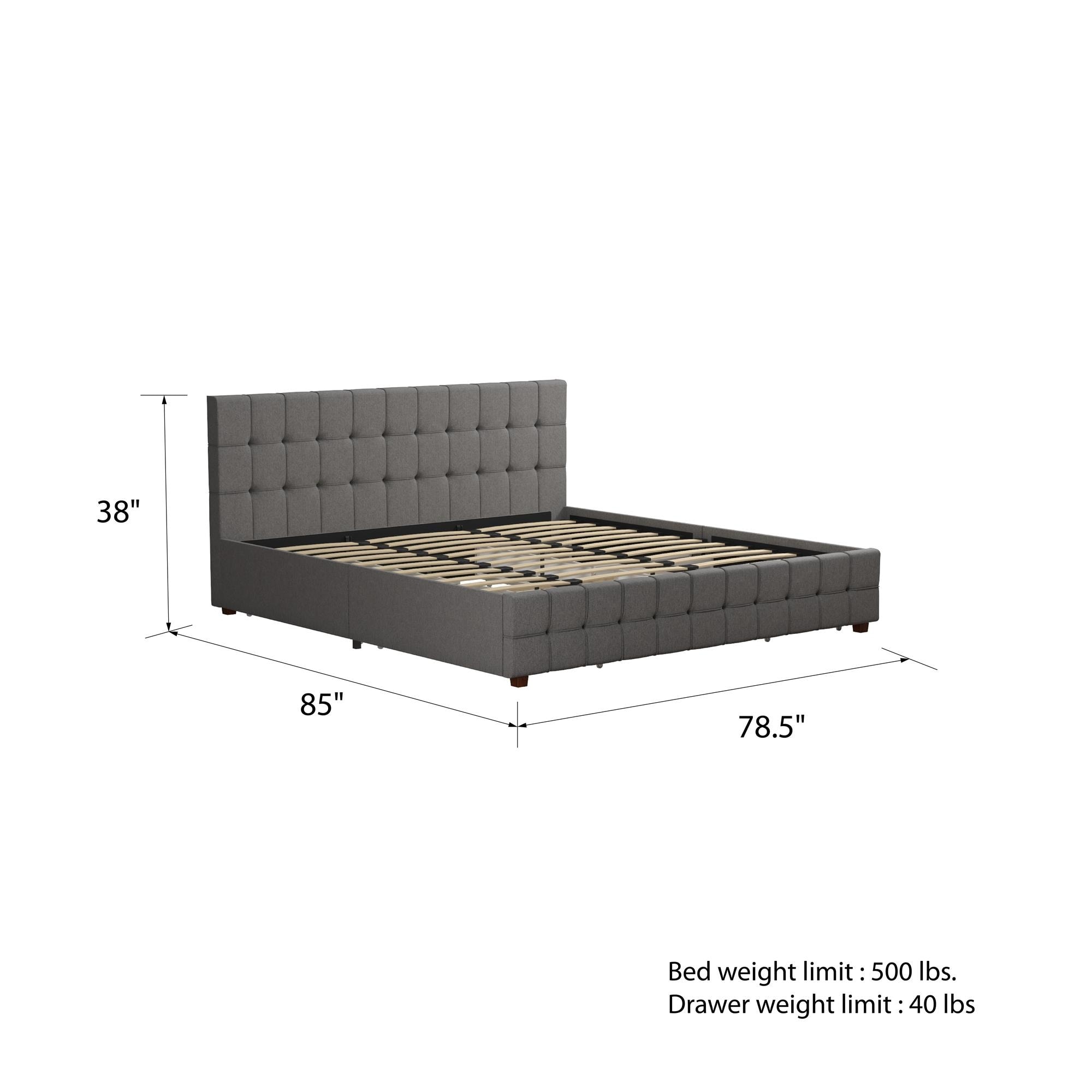 Cosmoliving By Cosmopolitan Elizabeth Upholstered Bed With Storage Today