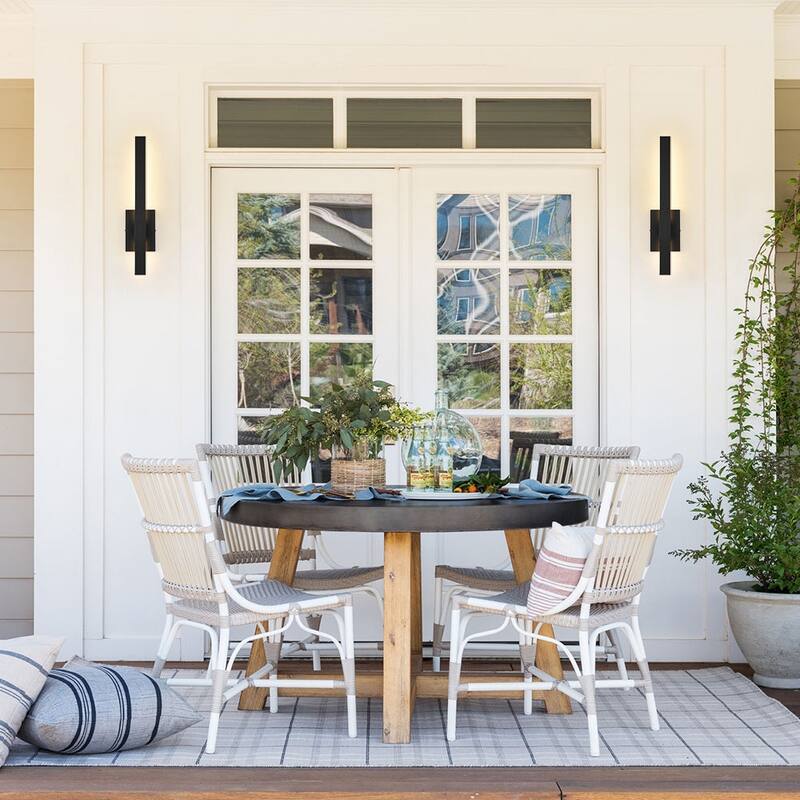 Dimmable LED Sleek Long Strip Exterior Wall Sconce