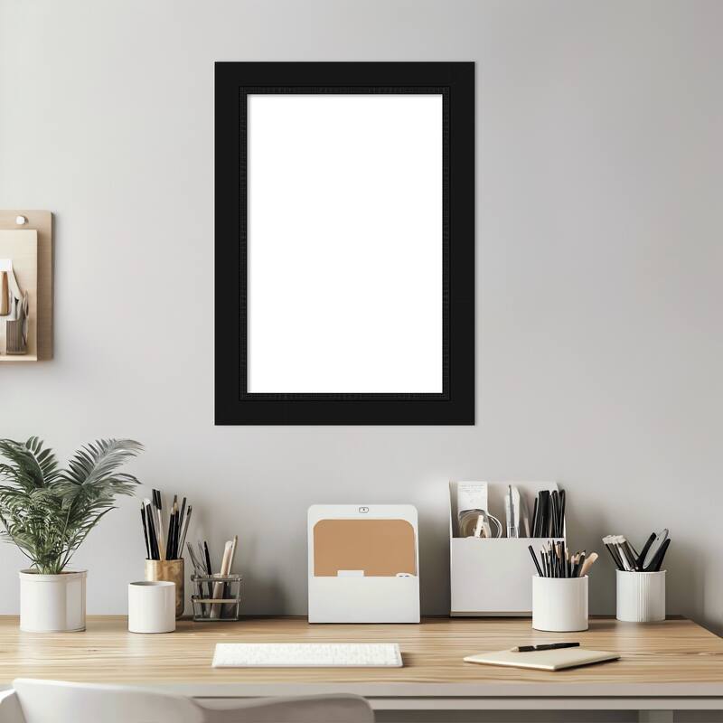 Amanti Art Avon Black Framed Dry Erase Magnetic Board