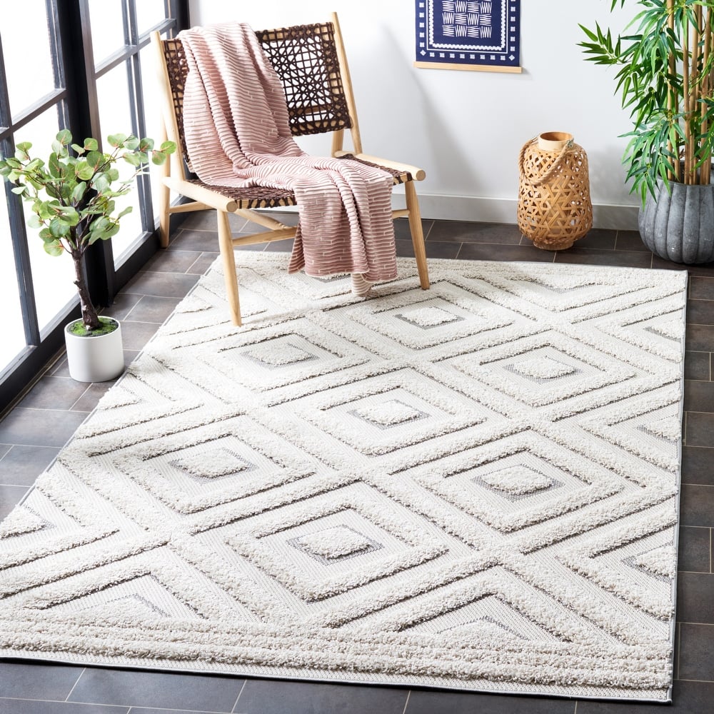 SAFAVIEH Cottage Ayaka Indoor/ Outdoor Moroccan Boho Rug