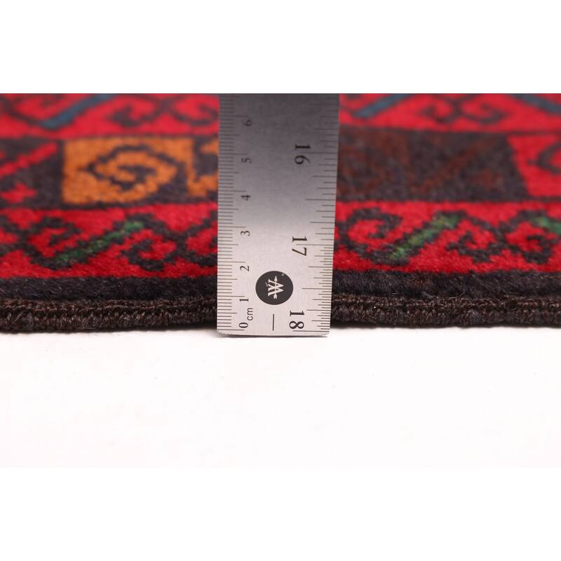 ECARPETGALLERY Hand-knotted Teimani Red Wool Rug - 3'6 x 6'3