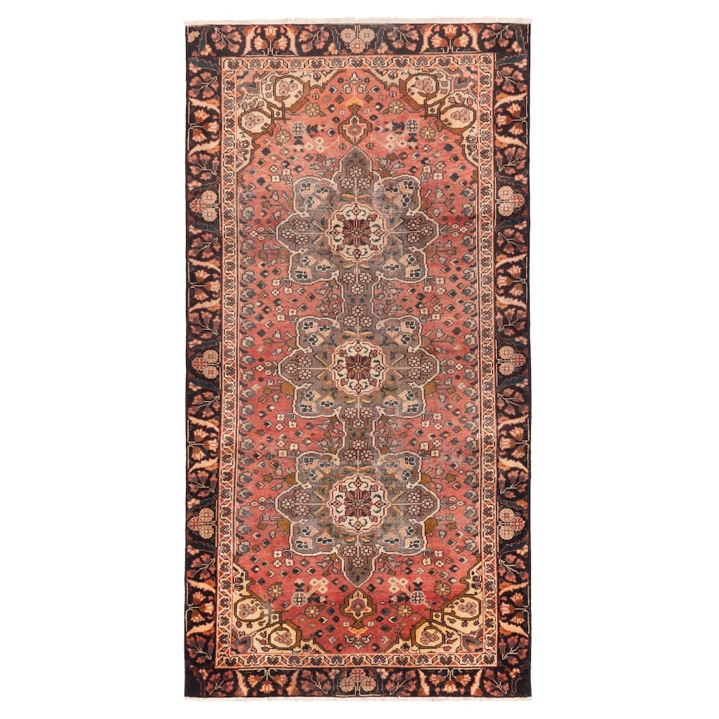 ECARPETGALLERY Hand-knotted Konya Anatolian Light Red Wool Rug - 4'9 x 9'5