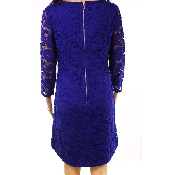 vince camuto purple lace dress
