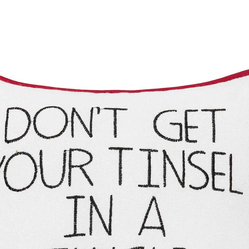 Tinsel In A Tangle Pillow
