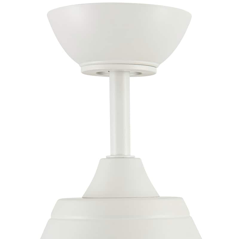 Lottie River of Goods 3-blade 42-inch Modern Indoor Ceiling Fan with Green Hand-Blown Glass Shade and Remote Control