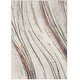 preview thumbnail 4 of 6, Nourison Motion Indoor only Cream / Ivory Abstract Area Rug - 5' 3" x 7'