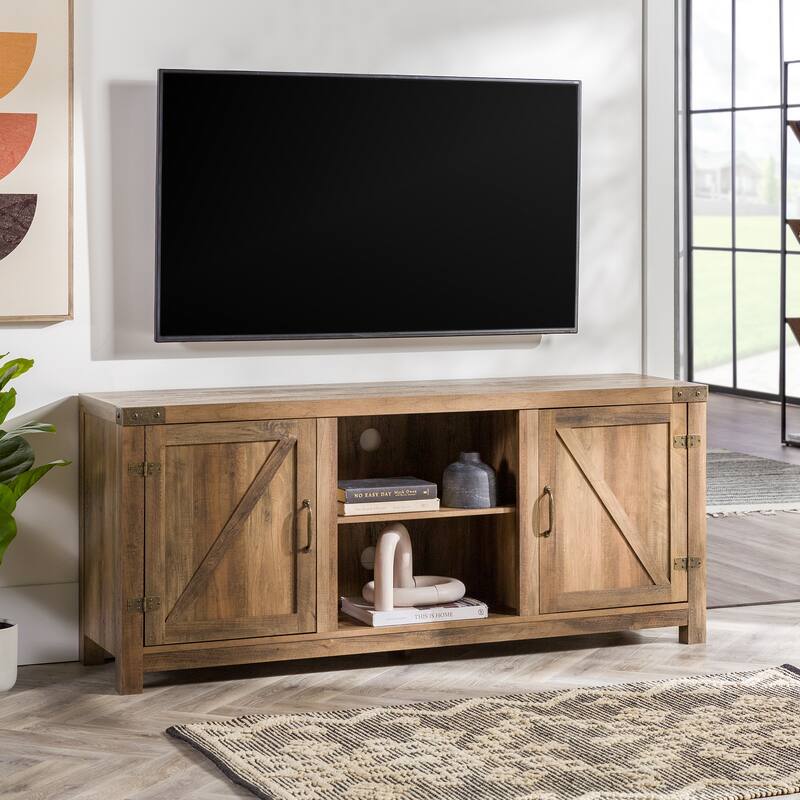 Middlebrook Firebranch 58-inch Barn Door TV Stand