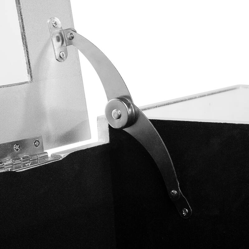 31.5" FCH Flip Glass Mirrored Makeup Vanity Table