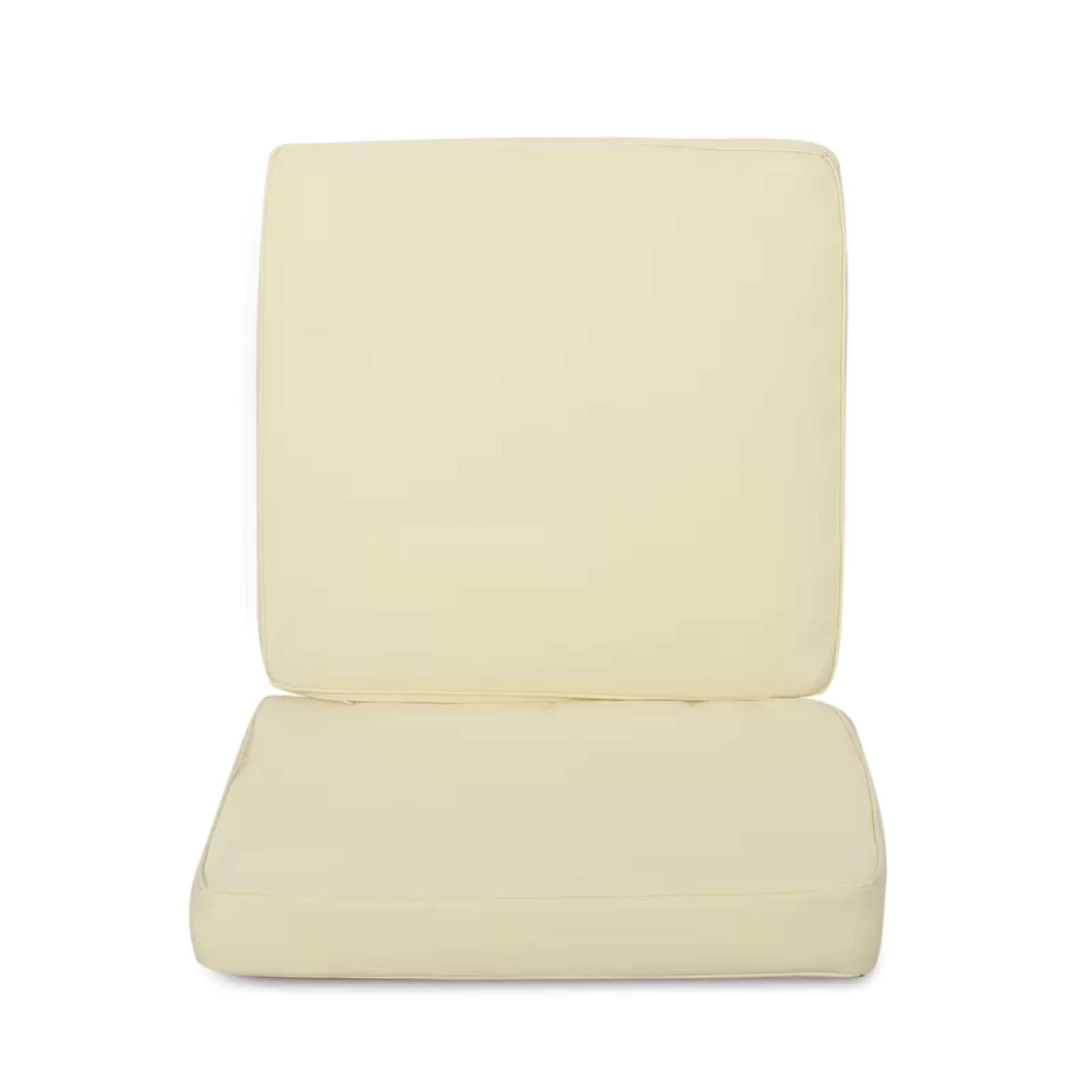 Roomfitters Carolina Club Chair Cushion Set, Back and Seat Cushions, Water Repellent Fabric, Cream