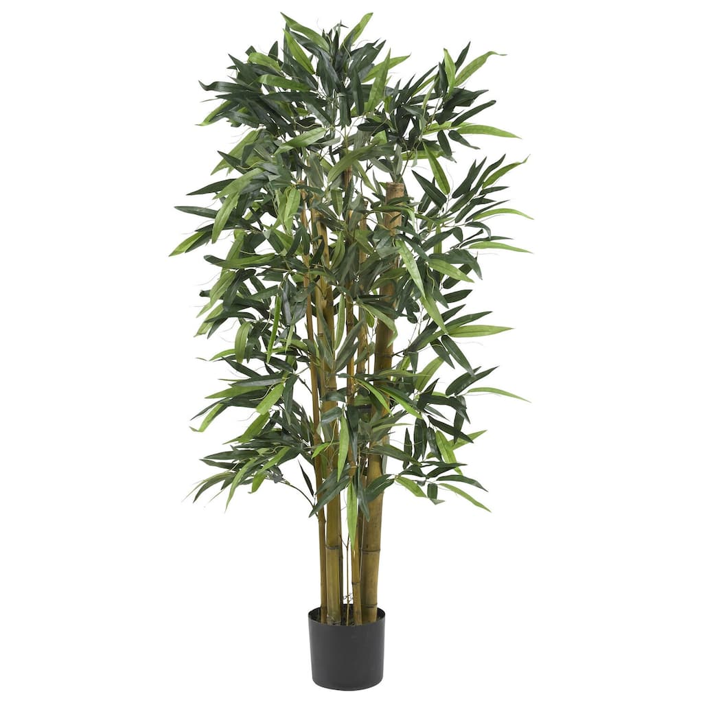 Bamboo Silk Tree 4ft - 700 Leaves - Natural Bamboo Decor - Asian Inspired Indoor Plant - 4ft.