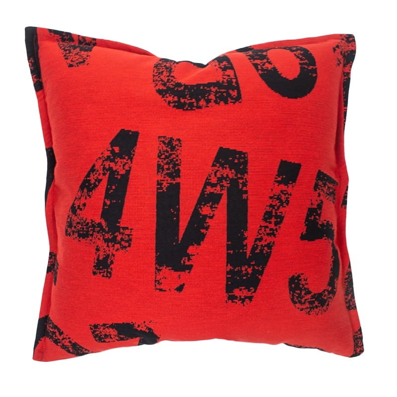 Jiti Indoor Modern Geometric Numbers Patterned Cotton Accent Square Throw Pillows 20 x 20