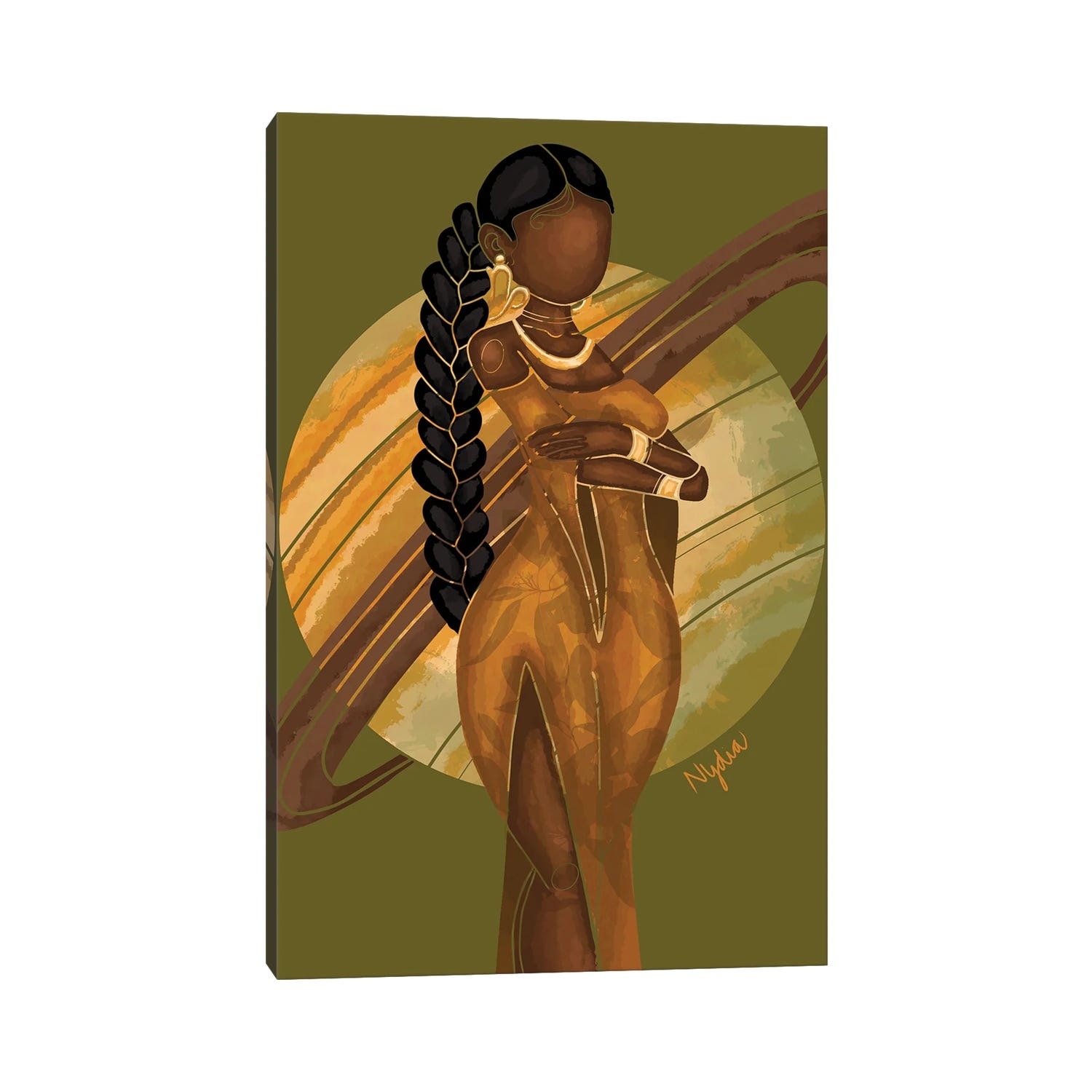 iCanvas "Capricorn" by Colored Afros Art Canvas Print