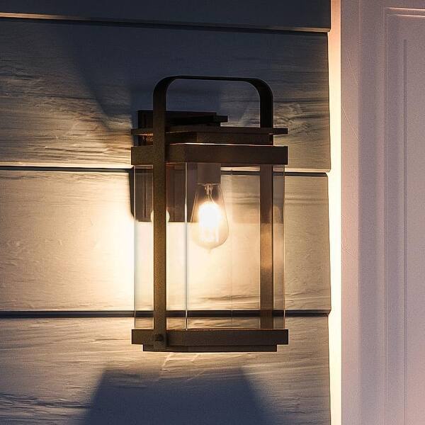 Shop Luxury Vintage Outdoor Wall Light 14 75 H X 7 W With Industrial Style Natural Black Finish By Urban Ambiance Overstock 27193407